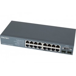 Switch DEXLAN niveau 2+ 16 ports Gigabit + 2 SFP 100/1G