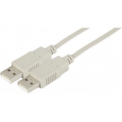 Cordon USB Type A Mâle/Mâle 1 Mètre