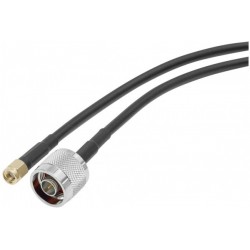 Cable antenne wifi faible perte type N / RP-SMA - 2M
