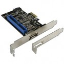 Carte PCI Express USB 3.1 Connectland : Ajoute 2 Ports USB Type-C Gen2 (10 Gbps), Compatible Windows, Low Profile Inclus