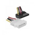 Adaptateur d alimentation Molex vers SATA Coudé - 15 cm