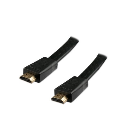 Câble HDMI High Speed + ethernet mâle mâle noir 1.8m