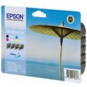 Epson T0445 Parasol - Multipack de 4 cartouche originales noire, cyan, magenta, jaune