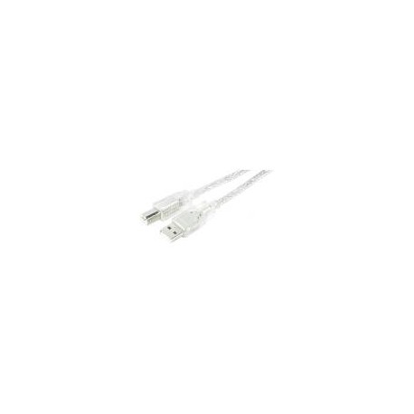 Câble imprimante USB 2.0 transparent 5m