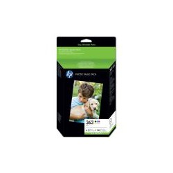 Cartouche HP 363 Value Pack - Pack de 6 cartouches + 150 feuilles de papier 10 x 15 cm (Q7966EE)