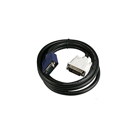 Câble DVI-I mâle VGA HD15 mâle 1.8m