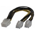 Doubleur d alimentation PCI Express 6 pins -15 cm