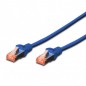 Câble RJ45 S/FTP catégorie 6 25cm bleu