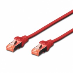RJ45-S/FTP-6-0.25M-RED - Câble RJ45 S/FTP catégorie 6 25cm noir