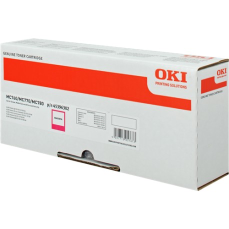 Toner laser Oki 45396302, toner magenta pour imprimante Oki mc760, 770, 780 series