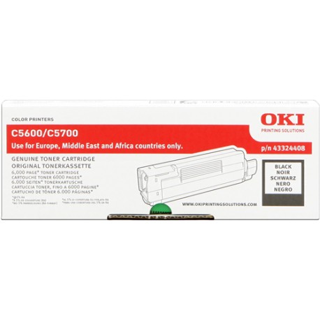 OKI 43324408 Noir - Toner d'origine (43324408)