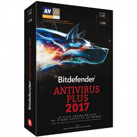 BBitdefender Antivirus Plus 2017 1 An 1 Poste