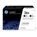 HP 26X - pack de 2 - cartouche de toner authentique à rendement élevé - noir - HP CF226XD