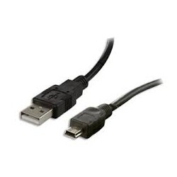 Connectland USB-V2-A-B-MINI-5P Câble USB Version 2 A Mâle vers B Mini Mâle 5 Pin Noir