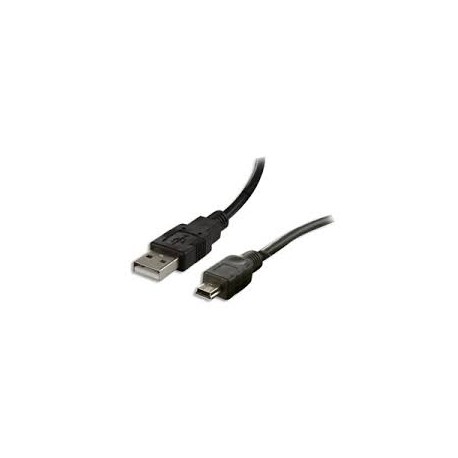 Câble USB v2 A mâle vers USB v2 B mini 5 pins mâle 2 mètres