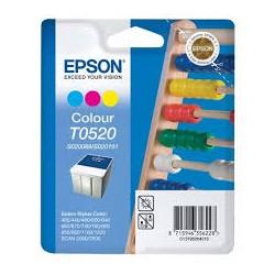 Epson T0520 Cartouche d'encre d'origine 3 couleurs S020089 et S020191