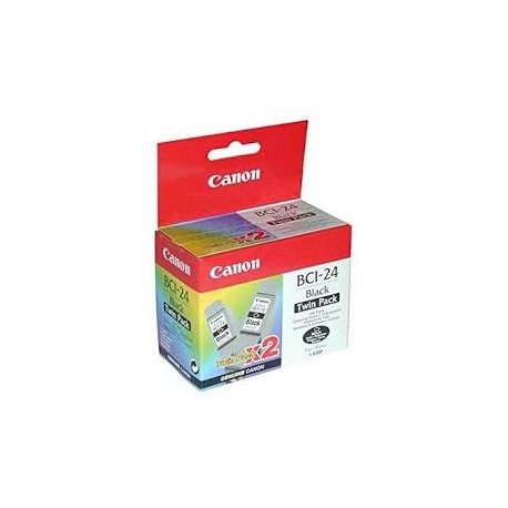 Canon BCI-24 Pack de 2 cartouches d'encre d'origine Noir