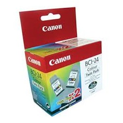 Canon BCI-24 Pack de 2 cartouches d'encre d'origine Couleur