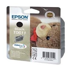 Epson T0611 Ourson - Cartouche d'encre d'origine Noire