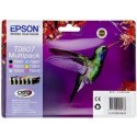 EPSON T0807 Multipack Colibri Cartouche d'origine Noir et couleur