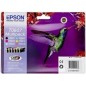 EPSON T0807 Colibri  Multipack d'origine Noir, Cyan, Magenta, Jaune, Cyan clair, Magenta clair