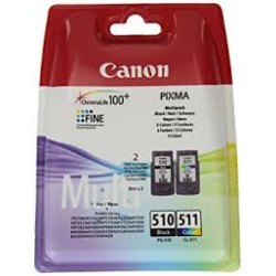 Canon PG-510/CL-511 - Pack de 2 cartouches d'origine Noire et Couleurs