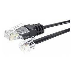 Cordon de raccordement téléphonique RJ11/ RJ45 - 10  m