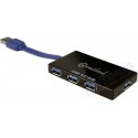 Connectland HUB USB v3.0 4 ports Noir