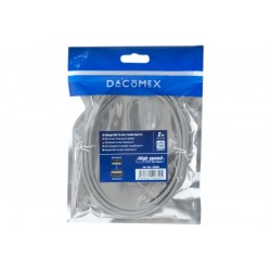 Dacomex sachet cordon usb 2.0 type a m/f 2.00 m