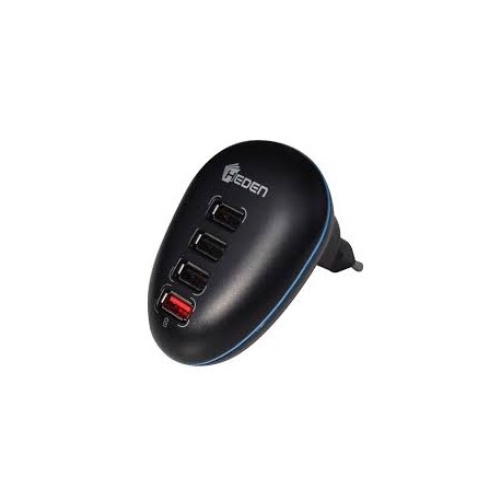 Chargeur prise murale 4 ports USB HEDEN (dont 1 ultra rapide)