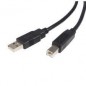 Cable USB 2.0 pour imprimante A vers B 1.8 mètres Noir