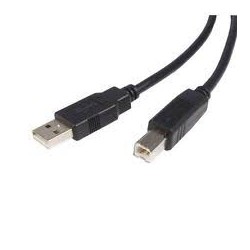 Cable USB 2.0 pour imprimante A vers B 5 mètres Noir