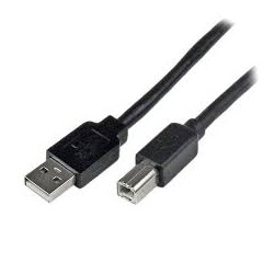 Cordon USB 2.0 type A / B noir - 5m