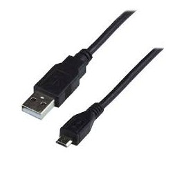 Câble USB 2.0 OTG type A mâle / micro USB B mâle MCL - 1m