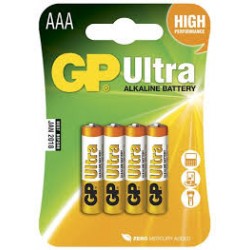 GP BATTERIE GP24AU-2U4 Piles alcalines Ultra  AAA/AM4/E92 1,5V