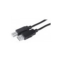 Cable USB 2.0  pour imprimante A vers B 3 mètres Noir