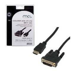 MCL-Câble HDMI mâle (19 pts) vers DVI-D mâle - 2m