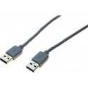 Cordon USB 2.0 type A / A gris - 1,0 m