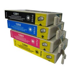 Epson T01295 - Pack 4 Cartouches Compatibles  SIGMA équivalent  Pomme