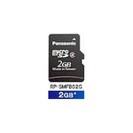 Panasonic RP-SMFB02GAK Carte mémoire Micro sd 2 Go avec adaptateur