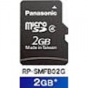 Panasonic RP-SMFB02GAK Carte mémoire Micro sd 2 Go avec adaptateur