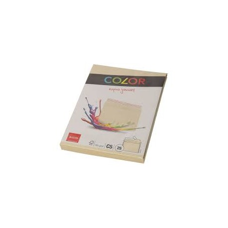 Elco 74618.41 Color 25 Enveloppes Chamois clairs Format C5 100 g