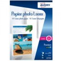 Avery 50 Feuilles de Papier Photo A4 200g/m² - Laser - Brillant Blanc