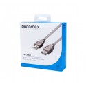 DACOMEX Rallonge USB 2.0 Type-A - Type A grise - 2 m