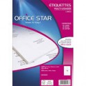 Office Star Boîte de 1600 Etiquettes - Multi-Usages - 99,1x 33,9mm - Blanc (OS43436)