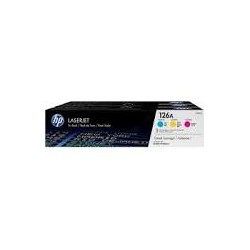 HP 126A Pack de 3 Cartouches de Toner HP Cyan/Magenta/Jaune