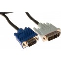 Cordon dvi-a/vga HD15M Single Link - 5 m