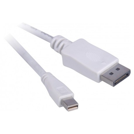 Cordon mini DisplayPort vers DisplayPort 1.2 MM blanc - 1 m