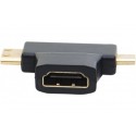 Adaptateur mini et micro hdmi male vers hdmi femelle