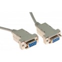 Cable null modem DB9F/F 5M